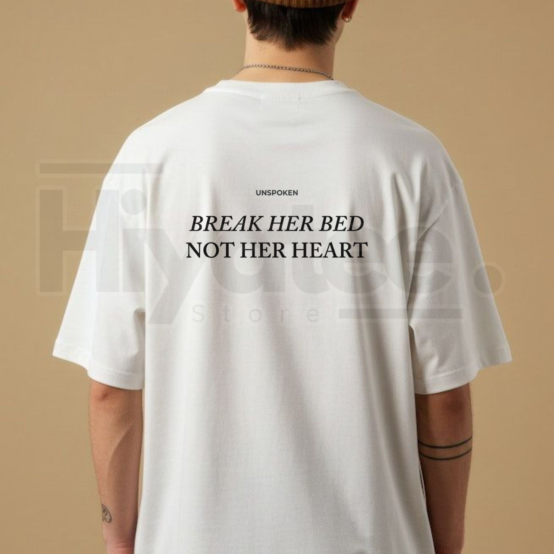 "Break Her Bed Not Her Heart" – Unspoken Sarcastic Funny Quote Top