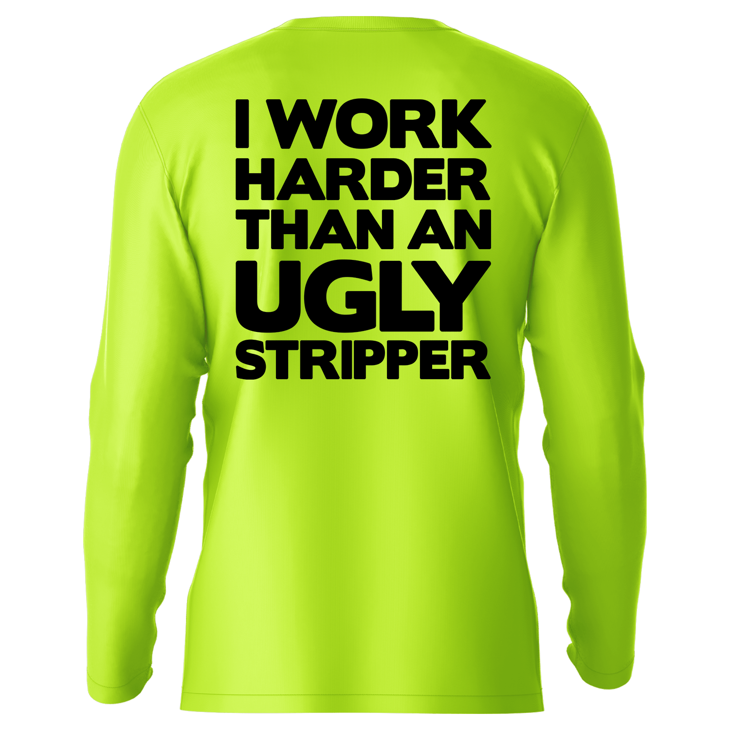 Work Harder - Hi-Visibility UPF 50 Long Sleeve Sun Shirt